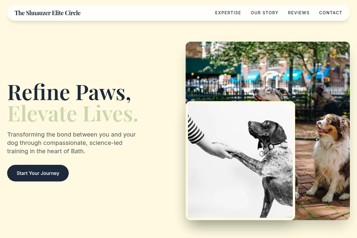 Bath Dog Training