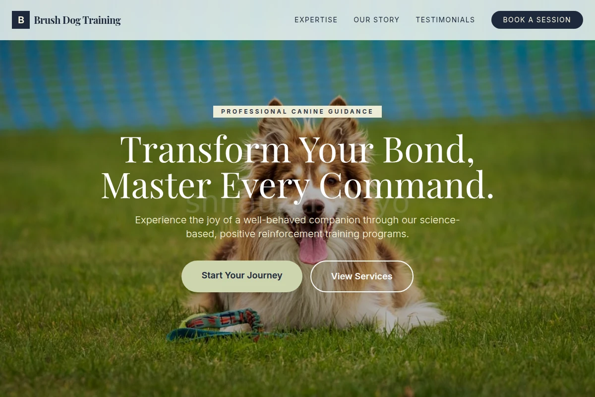 Brush Dog Training